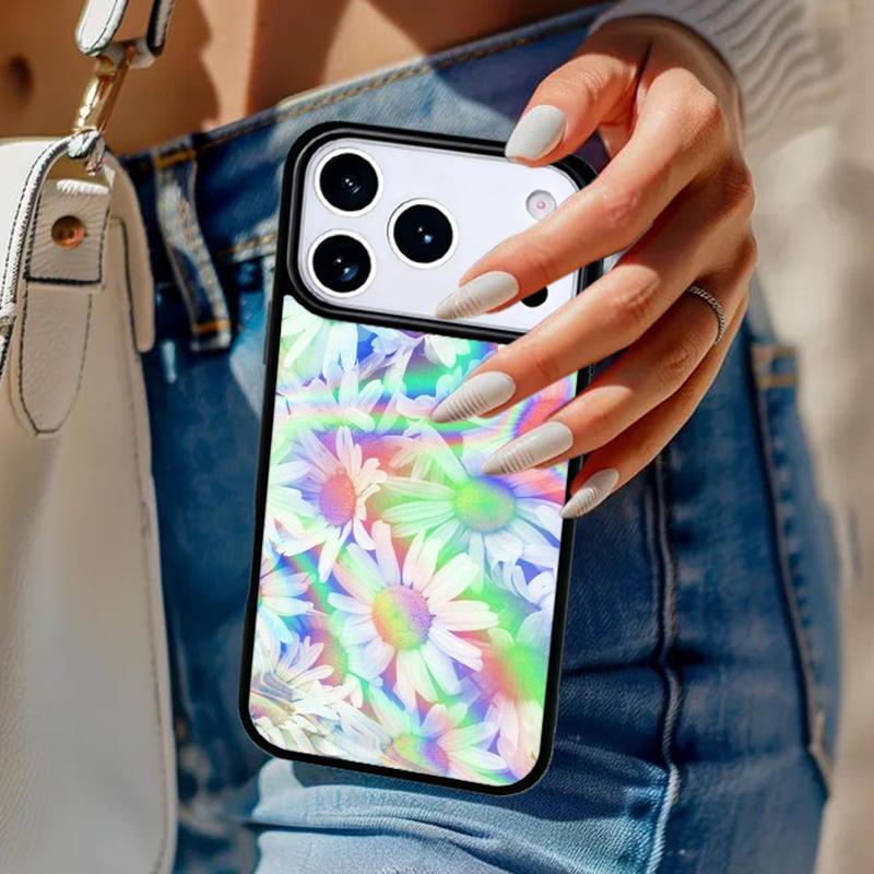 Trippy Psychedelic flowers Phone Case For iPhone 17 Air 14 15 13 12 Max Cover For Apple 16e 11 Pro Max Plus Coque