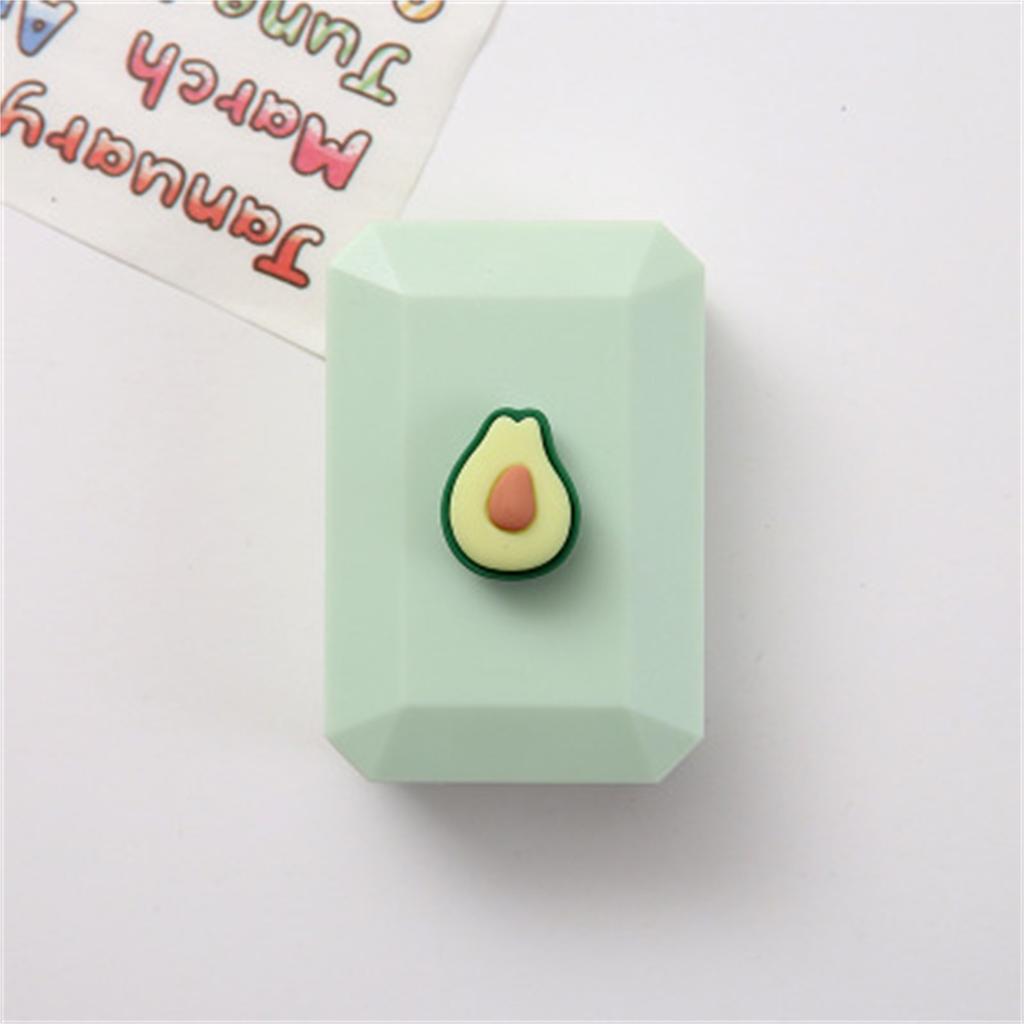 Travel Outdoor Cute Fruit Shape Storage C^ontact L^ens Holder Case Mirror Box Container