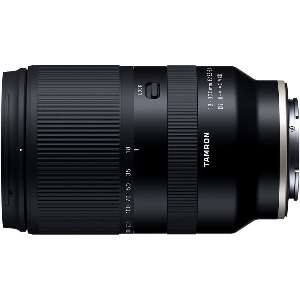 Tamron 18-300mm F3.5-6.3 Di III-A VC VXD Lens for Sony E-Mount [B061S] - Versatile Zoom Lens for Photography