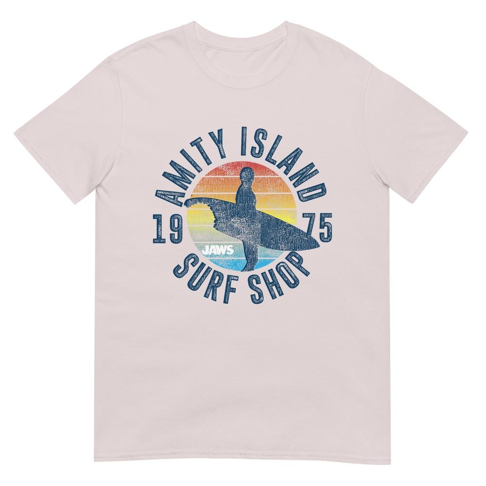 Jaws Amity Island Surf Board Tshirt