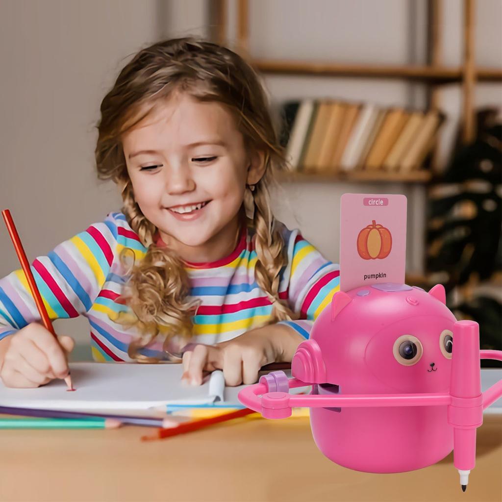 Painting Robot Smart Drawing Robot Educational Interactive Drawing Machine Painting Learning  with 1 Pens 111 Sheets Cards