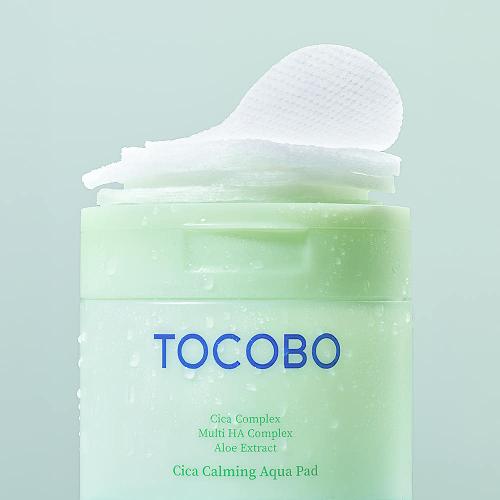 TOCOBO Cica Calming Aqua Soothing Fit Pad 60 Pads Hydrating Sensitive Skin Care