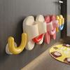 Slippers Storage Rack Wall Mount Suction Cup Drying Rack U Shape Slipper Holder for Bathroom Kitchen