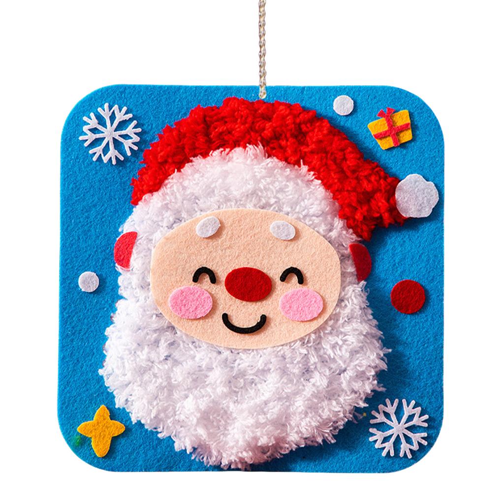 DIY Christmas Embroidery Kit Multi-Purpose Lovely Animal Embroidery  Set Xmas Felt Sewing Craft for Adults Beginners