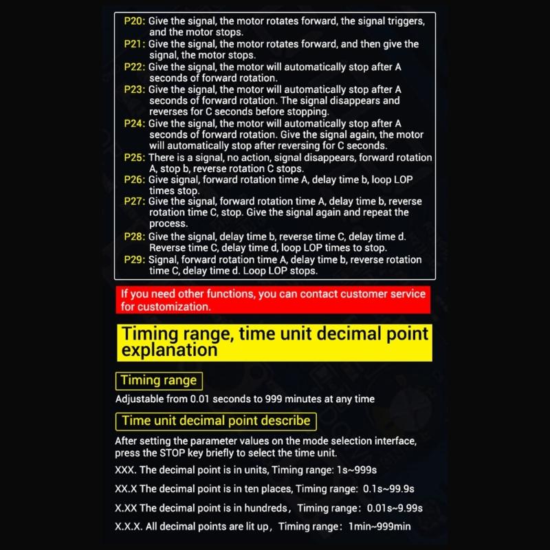 Highly power Motor Controller Forward Reverse Control Board Signal Triggers Switches Automatic Cycle Timing Delay Module