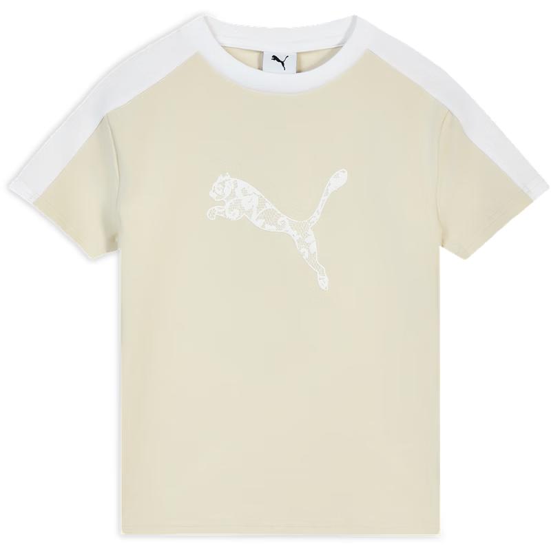 

Puma Women s Slim Fit Lace Print Short Sleeve Sport T-shirt M