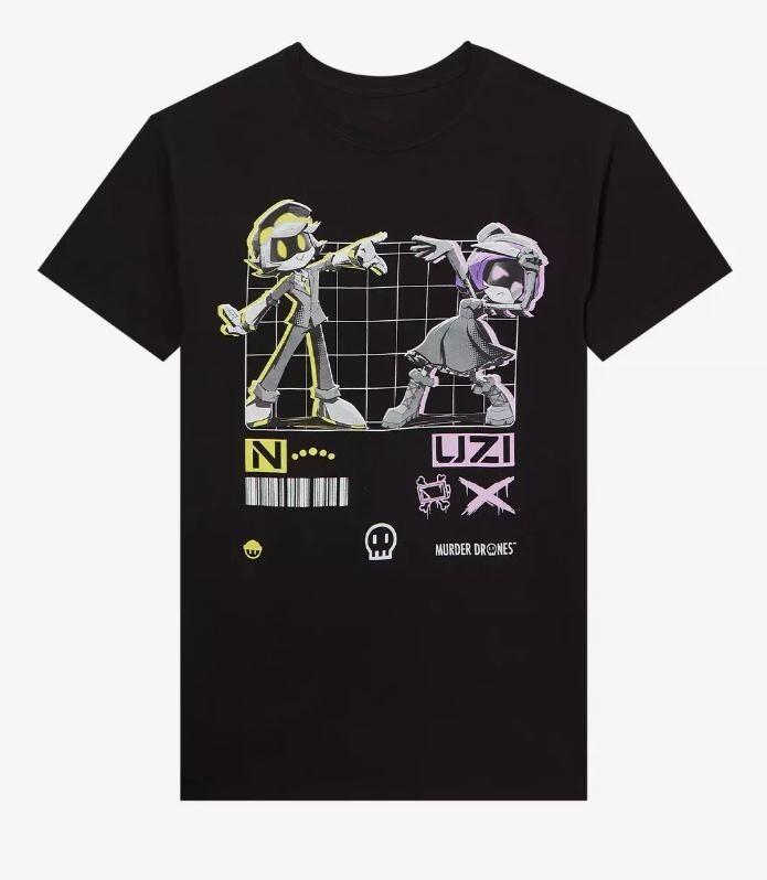 Murder Drones N & Uzi T-Shirt Cartoon Cover T-Shirt Unisex S-5XL S
