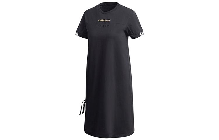 Adidas Originals Short Sleeved Dress Women s Black GJ6578