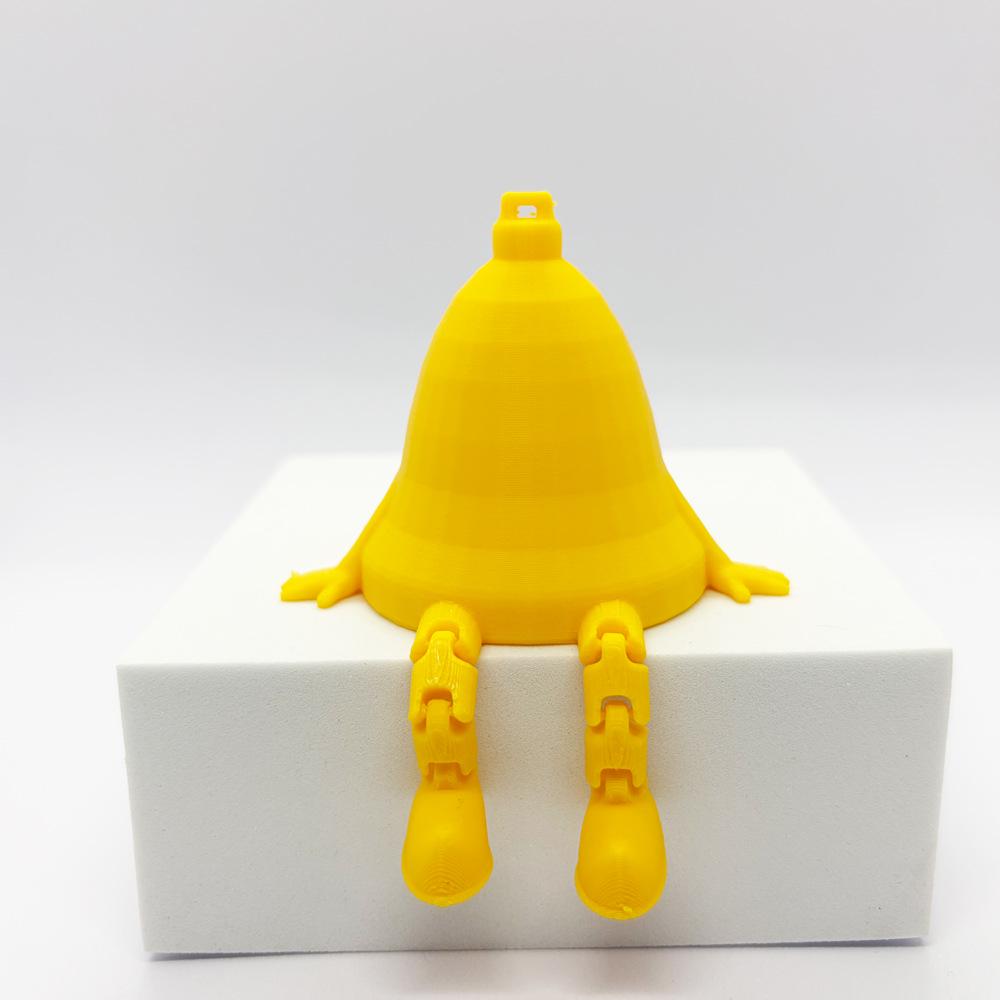 3D Printed Ghost Decorations with Movable Legs for Christmas and Halloween