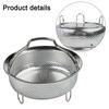 304 Edelstahl für Dämpfeinsatz für Kochtöpfe und Schnellkochtöpfe Spülmaschinenfest Küchenzubehör