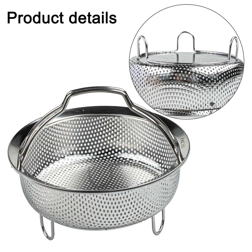 304 Edelstahl für Dämpfeinsatz für Kochtöpfe und Schnellkochtöpfe Spülmaschinenfest Küchenzubehör