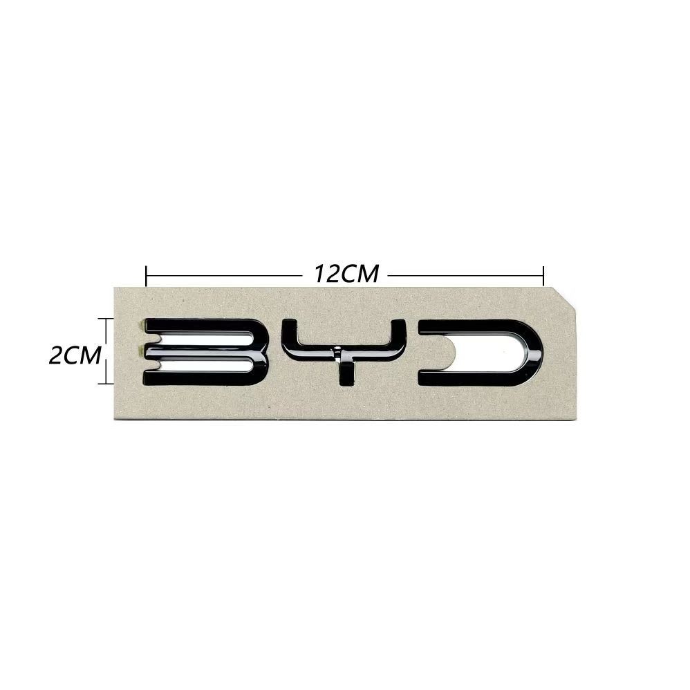 3D ABS Chrome Black Logo BYD Emblem Letters Stiker Car Trunk Badge For BYD SEAL QIN HAN SONG Plus ATTO3 SEAL U Accessories