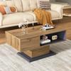 Modern Coffee Table with Double-Sided Storage, Large Compartment and Additional Interior Compartment – Versatile Living Room Table