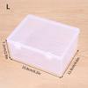 Transparent Clamshell Plastic Storage Box, Stackable Storage Box, Suitable For Office, Bathroom, Kitchen, Household Utility Box