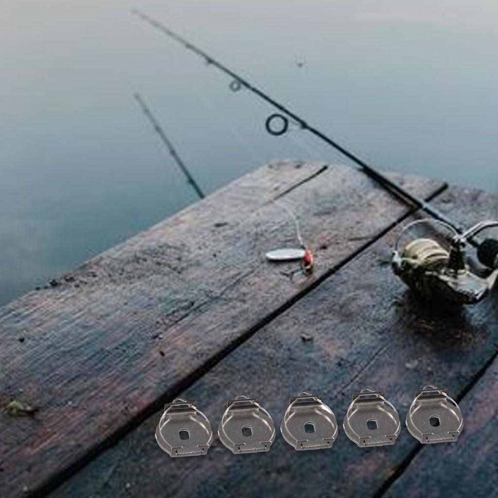 A Must Have for Fishermen 5pcs Stainless Steel Wire Cup Sound Click Holder Set