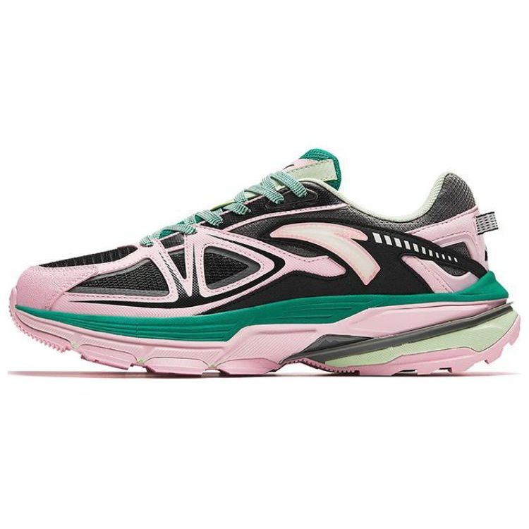 ANTA Retro Dad Shoes Pink Black Green Women 122418890-5 38