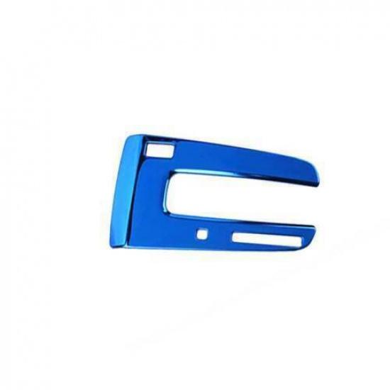 Cover Trim Blue Petrol Console Gear Shift Frame Steel For Honda CRV CR-V 17-