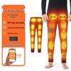 Electric Heated Thermal Underwear Set - Thick, Fleece-Lined Cold Protection for Middle-Aged and Elderly