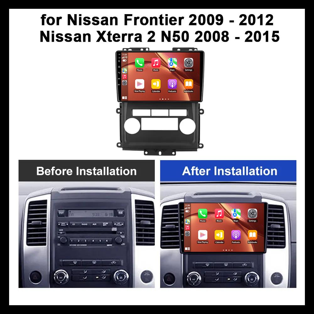 For Nissan Frontier 2009 - 2012 for Nissan Xterra 2 N50 2008 - 2015 Car Radio Android Auto GPS Navigation Carplay BT 2din DVD