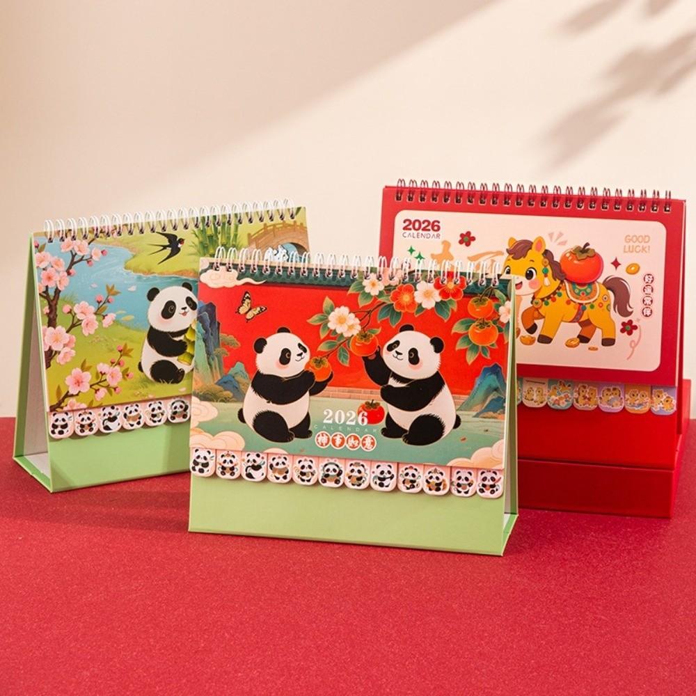 Chinese Style Horse Year Calendar Cartoon Monthly Planner Schedule Planner  Home Decoration