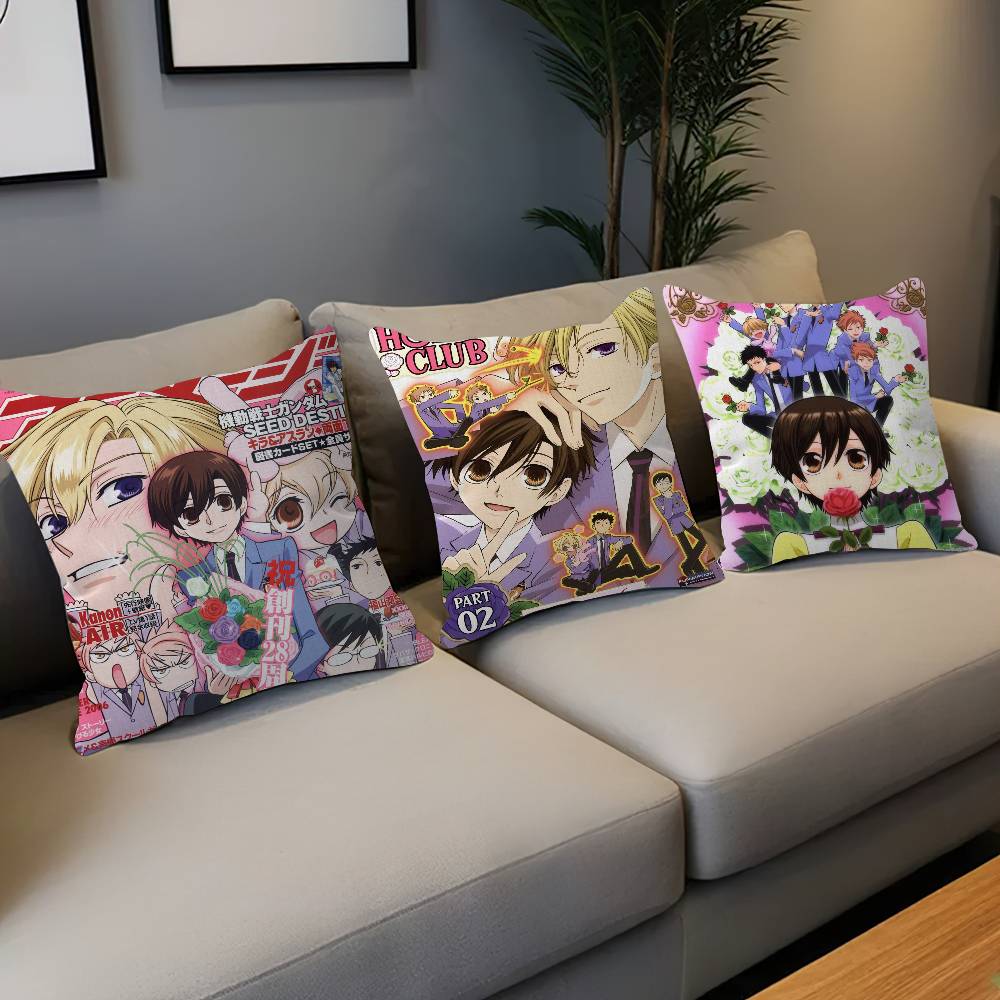Anime Ouran High School Host Club Maple Design Cushion Cover Happy Autumn Harvest decor Holiday Decorati Pillow Cover