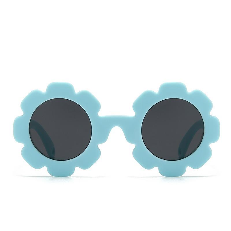 Children's sunglasses Girls' sunscreen glasses Sunflower flower cartoon boy's sunglasses Toddler baby photo props