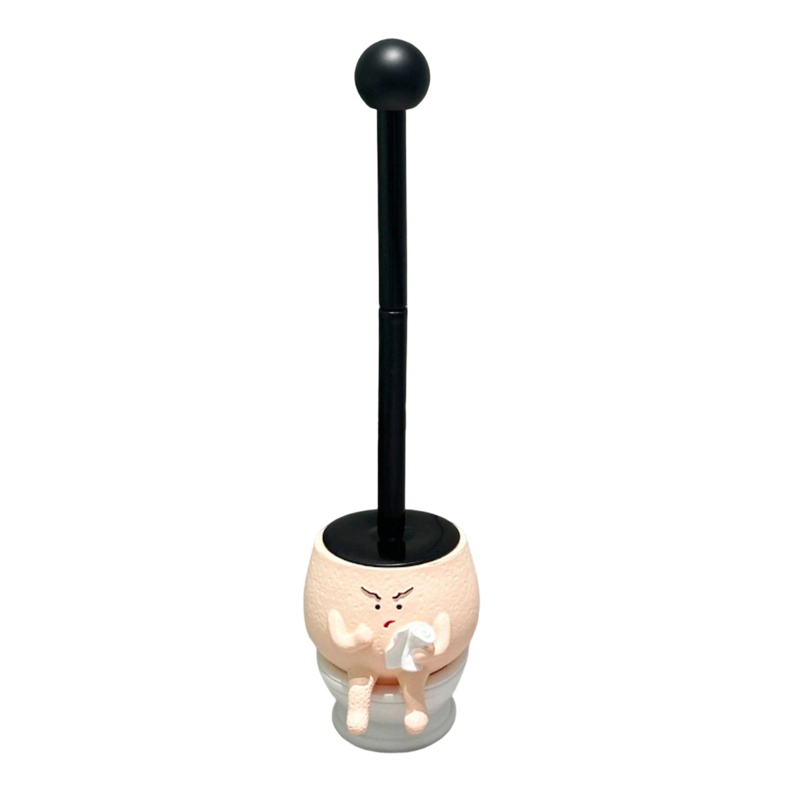 

Fashionable Home Decoration Creative Toilet Brush Set one size чорний