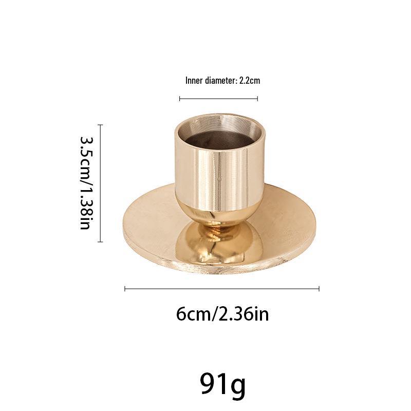 INS Style Silver Diamond Candle Holder - Western Restaurant Table Decoration