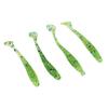 50PCS 5cm Soft Plastic Fishing Lures T tail Grub Worm Baits Fish Tackle Accessory Pink