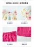 Girls' summer outfit set 2026 new stylish baby summer short sleeved wide leg pants two-piece set children's clothing