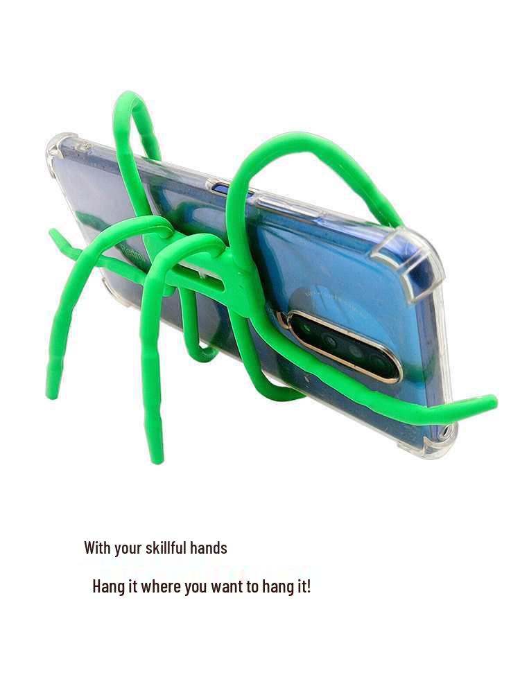 Versatile 8-Claw Phone Holder for Bikes, Treadmills, Cars – Multi-functional Spider Stand Small Spider Green