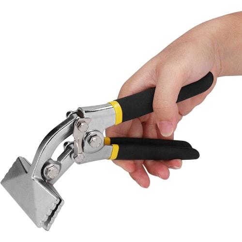 Rikopin Sheet Metal Bending Tool, Hand Seamer Pliers, Grip Pliers, Metal Bender, 80mm, for Metal Sheets, Iron Sheets, Bending Tools, DIY Curves