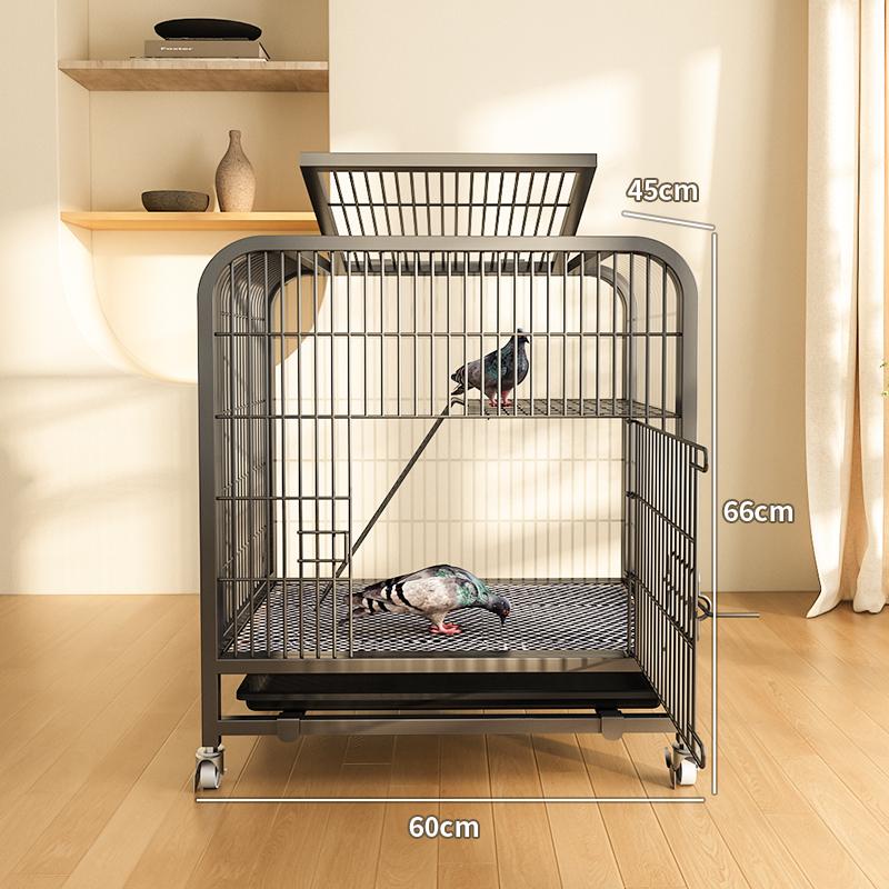 

Large Breeding Cage for Parakeets Cockatiel Finch Canary Aviary with Stand Quail and Partridge Enclosure Dedicated Pigeon House 60x45x66cm чёрный