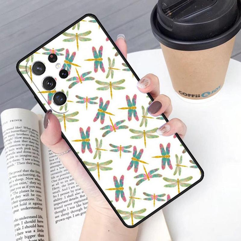 Dragonfly Pattern phone case Cover For Samsung Galaxy S24 S25 Ultra S21 S22 Ultra S10E Note 10 Plus Note 20 FE S23