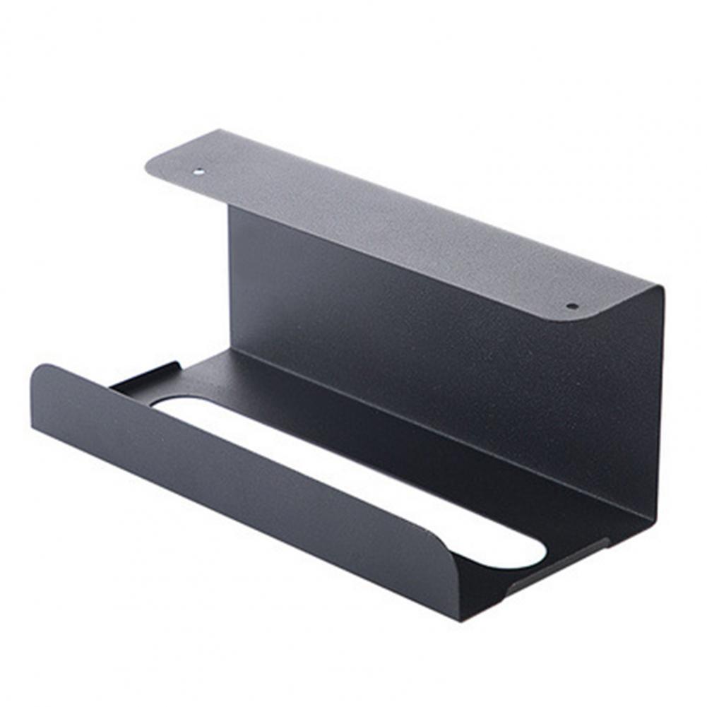 Tissue Holder Iron Rustproof Punch Free Back Hanging Tissue Shelf Paper Towel Rack Kitchen Accessories