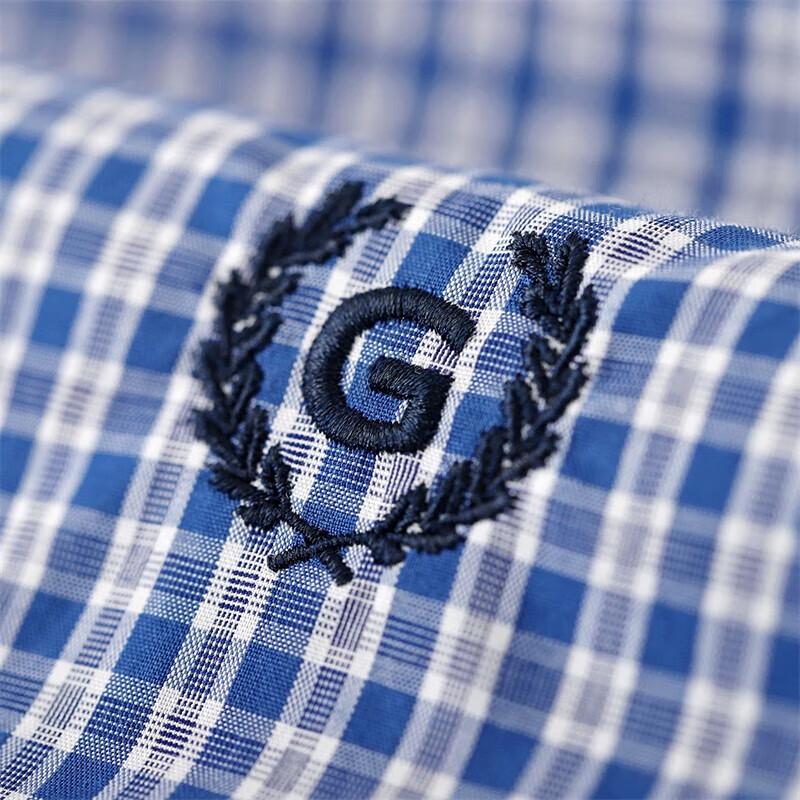 Goldlion Men's Plaid Long Sleeve 100% Cotton Shirt