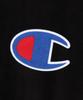 Champion Big C Logo Oversized Half Zip Fleece Black