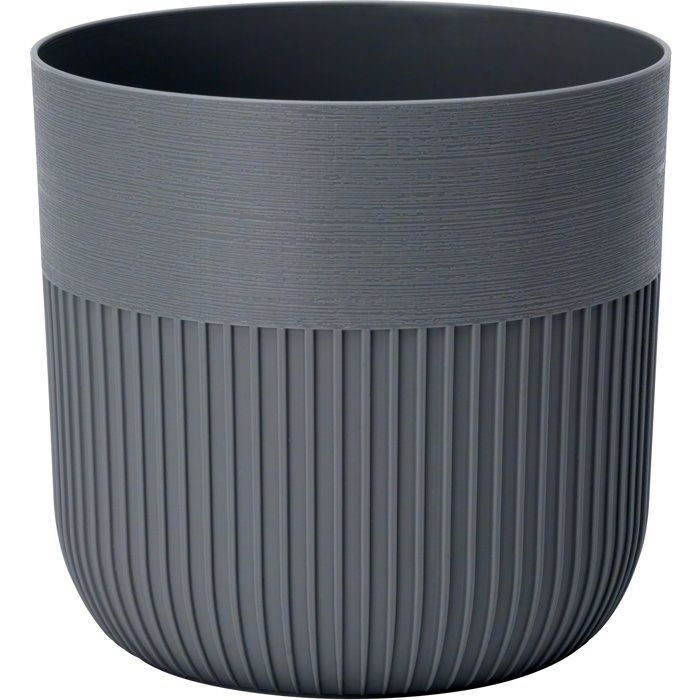 Pot de fleurs rond - GARDEN ID - Luca Grande - Ø 30 - 17 L - H 30 cm - Anthracite