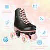 Size 35-40 Flashing Roller Skates For Women Double Row Quad Skate Shoes 4 Wheels Sneakers Adult Outdoor Skating Training 2025