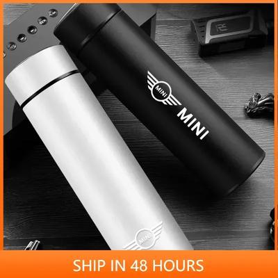 -500ml Smarte Auto-Thermoskanne Edelstahl Isoliert Wasserflasche Für BMW MINI WORKS One Cooper JCW Countryman R56 R55 F55 F56