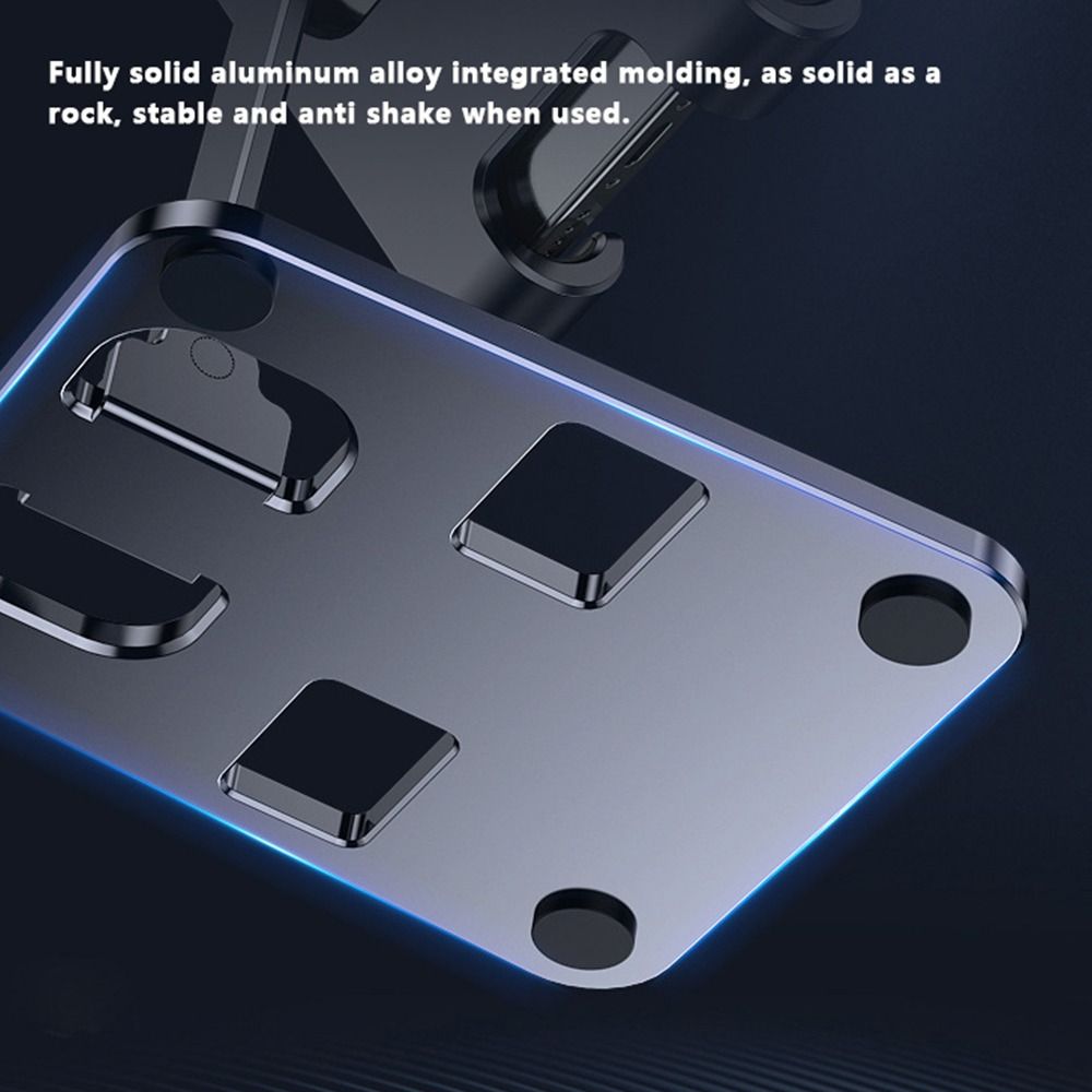 Foldable Mobile Phone Stand Aluminum Alloy Cell Phone Bracket Tablet Holder Desktop Use