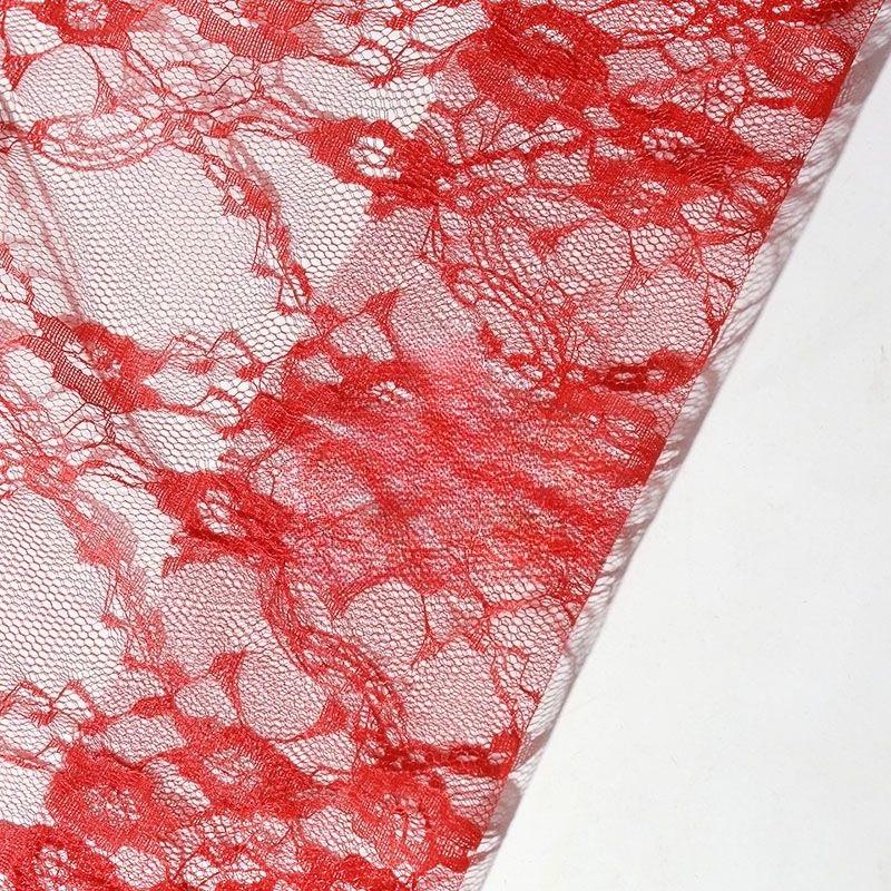Embroidered lace fabric with hollowed-out patterns can be used for wedding dresses evening gowns and designer clothing fabrics