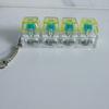 Creative Decompression Keyboard, Keychain, Transparent Mechanical Button With Light Macaron Color Pendant Explosion