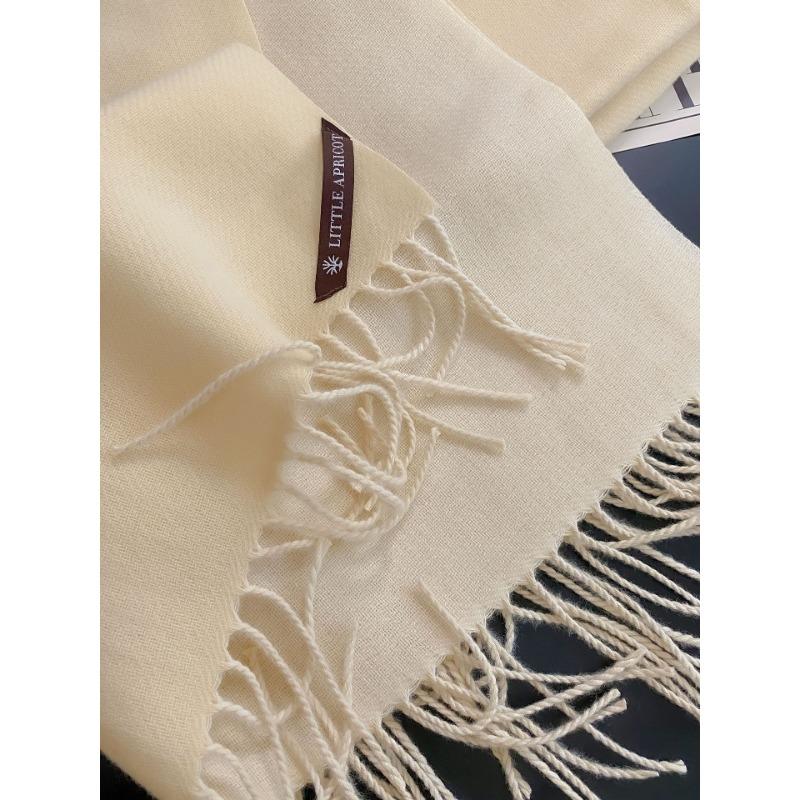 Double-sided Good Quality Solid Color Scarf Women's Winter Versatile Simple Long Shawl Earth Color Scarf