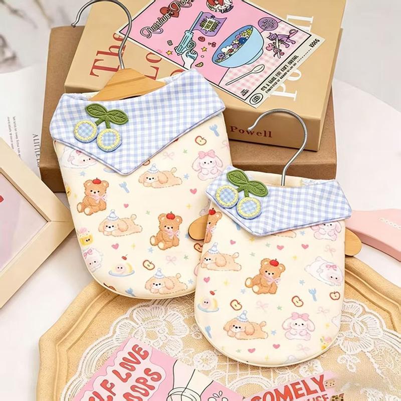 Dog clothes autumn and winter cartoon Bigbear cat Pomeranian puppet teddy small dog velvet warm pet vest