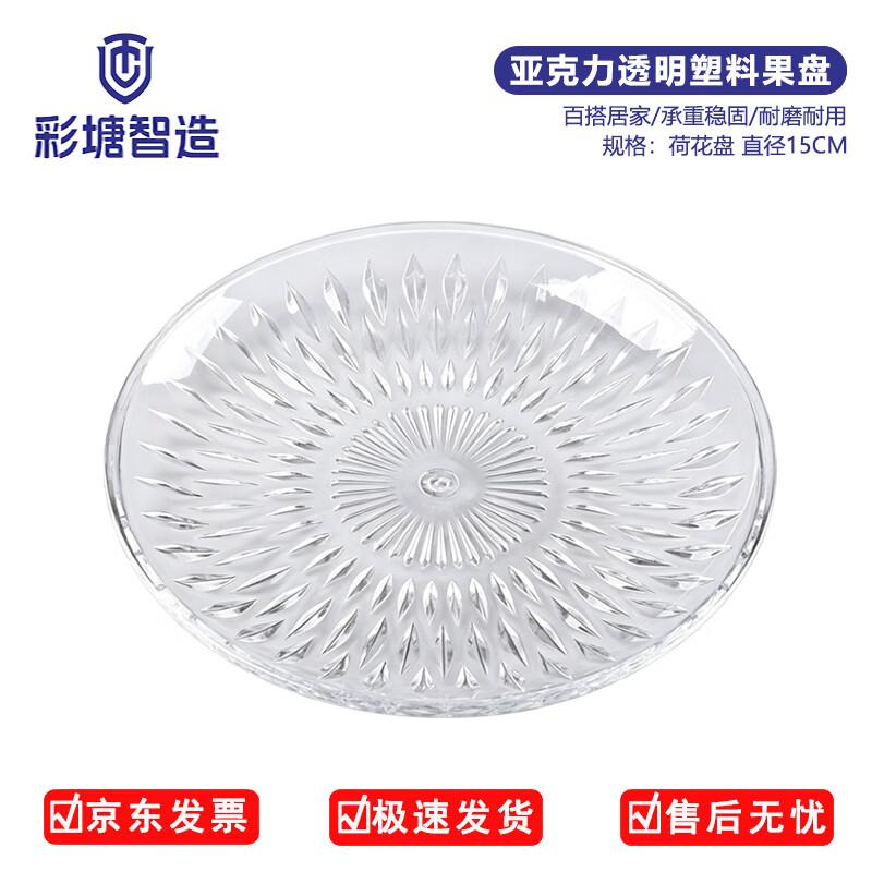 Acrylic Transparent Snack & Fruit Plate
