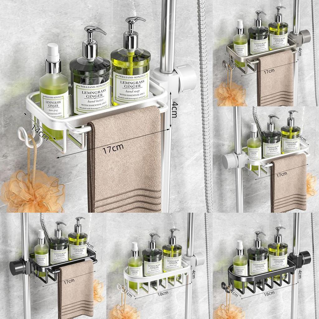 Bathroom Storage Organizer With Oxidized Aluminum Shelves For Modern Home Use