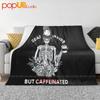 Dead Inside But Caffeinated Skeleton Flower Ultra-Soft Blanket Quilt Winter Sofa Cover Bed Covers