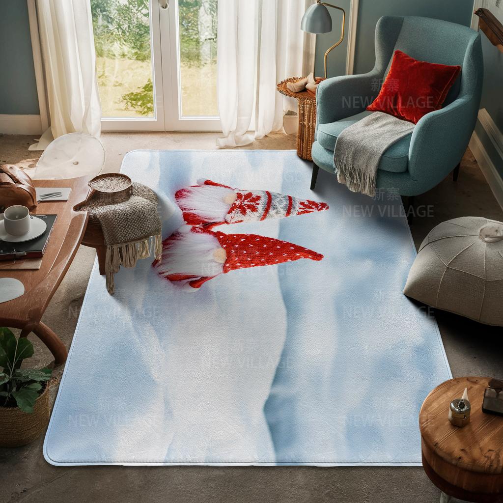 Hauseingangsteppich Fußmatte Haustür Wohnzimmer Bad Fuß Badezimmer rutschfest wasserabsorbierend Teppiche Bad Frohe Weihnachten Winter