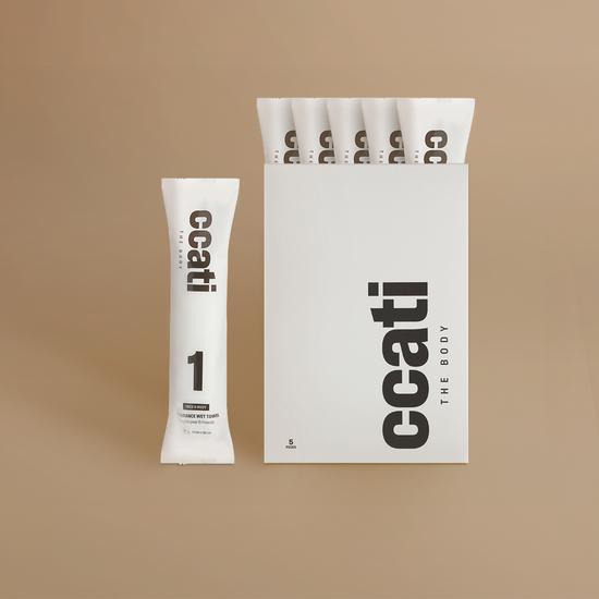 ccati body shower tissue 5 sheets (sweat & odor care)